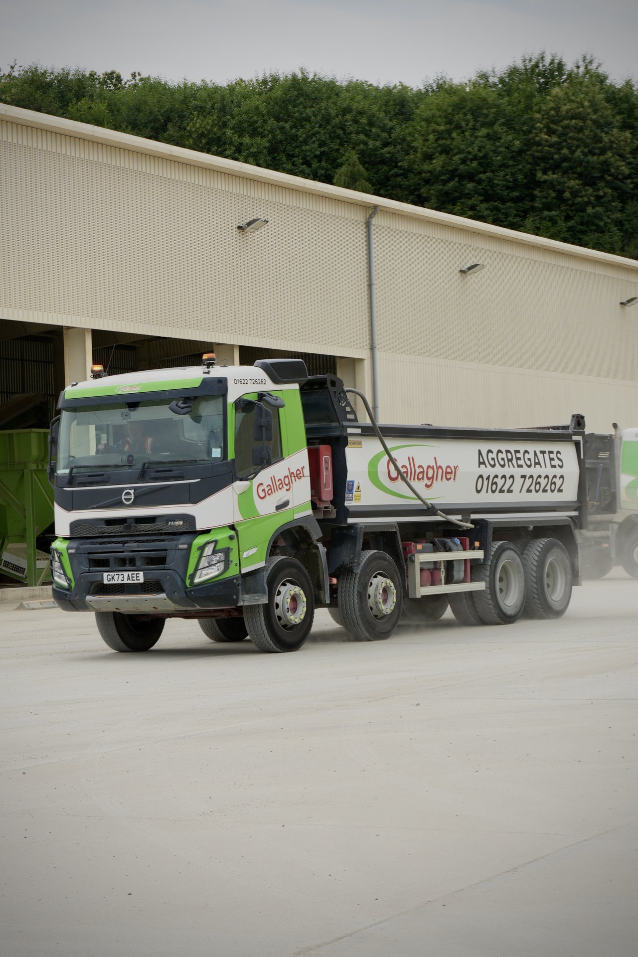Gallagher Aggregates tipper truck